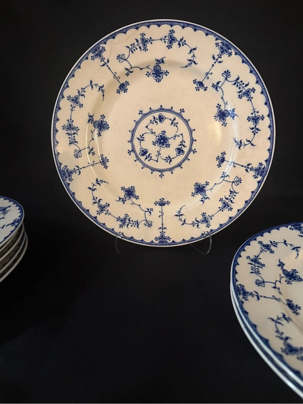 Marita Blue Delft - 8 Dinner Plates